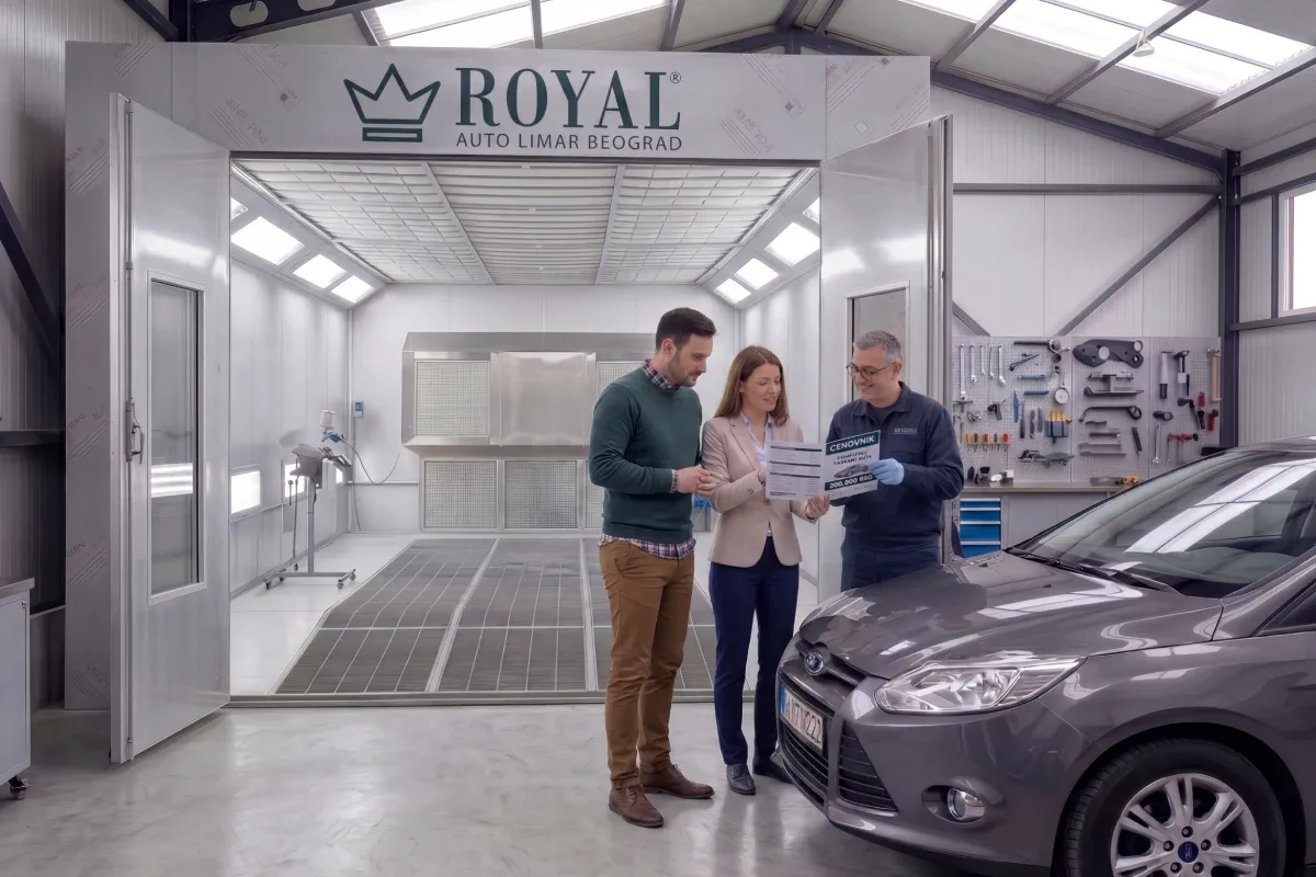 Full car painting price — Royal Auto Servis Beograd