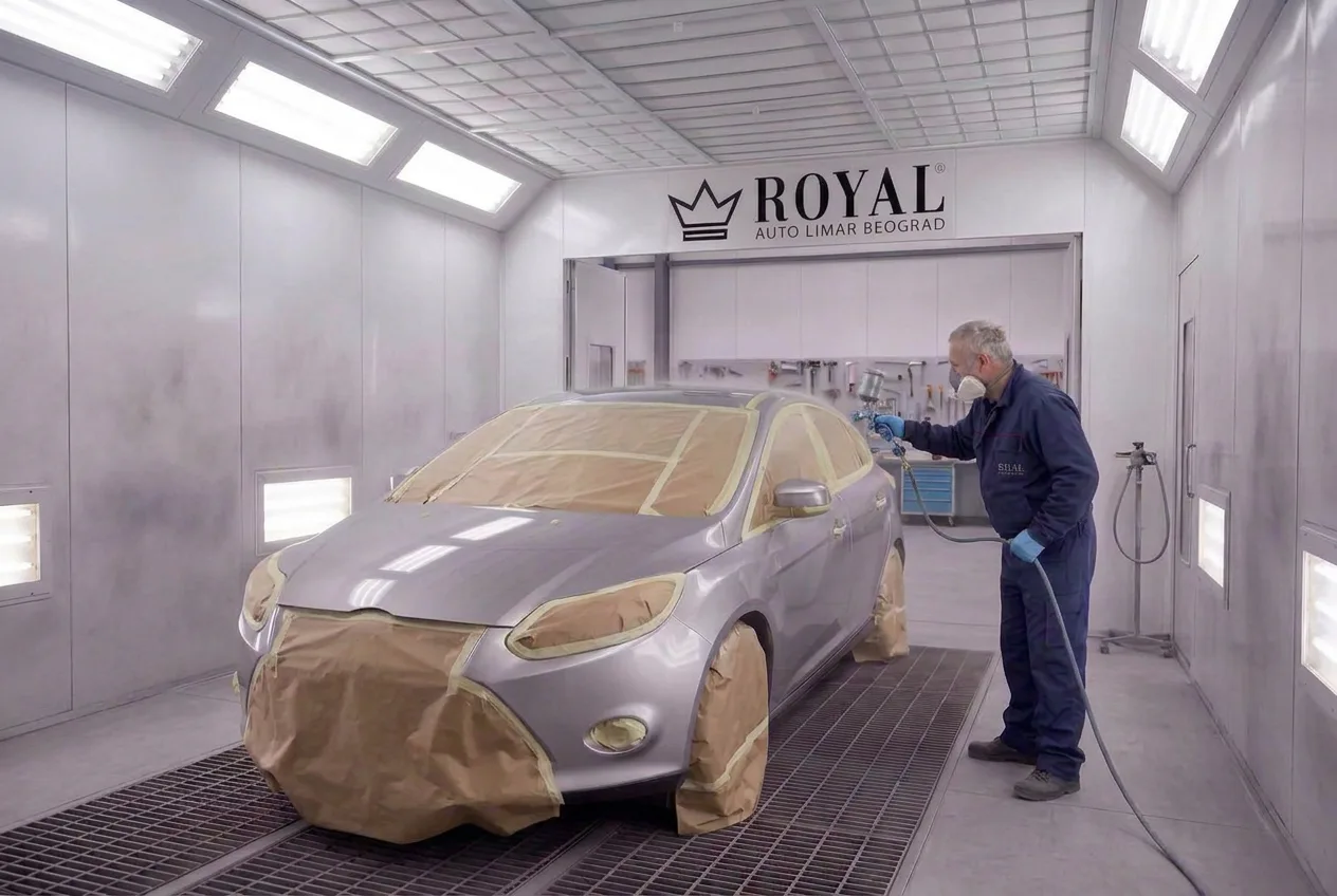 Royal автокузовной центр Белград | Покраска крыши автомобиля
